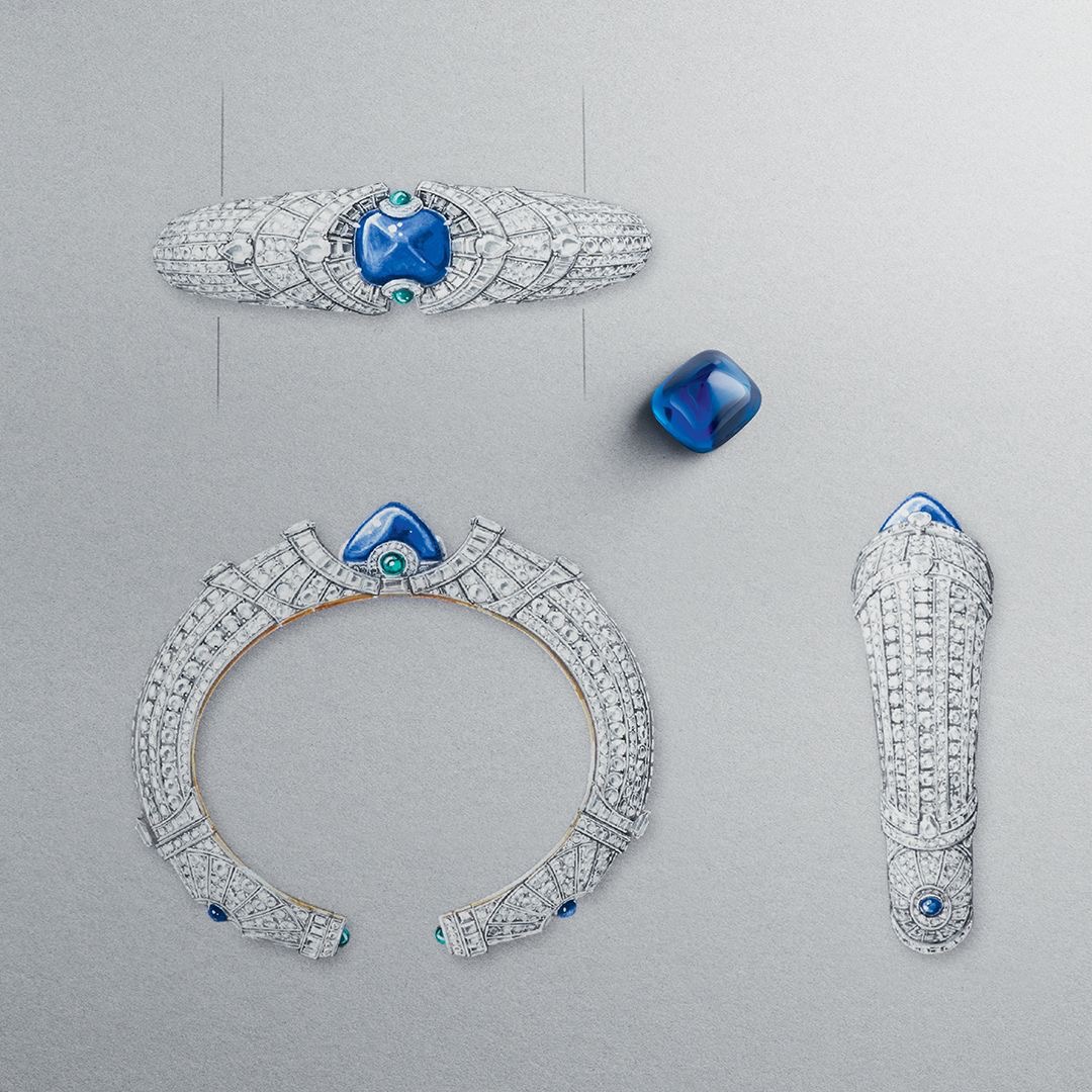 珠宝手绘设计效果图赏析 艺术与灵感的结晶